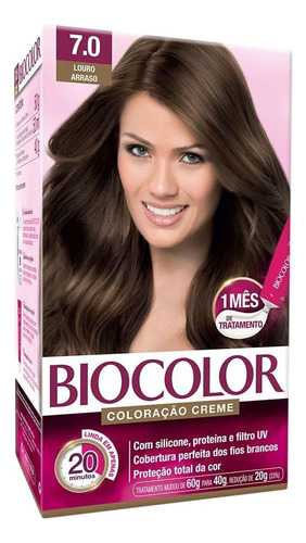 Tinta De Cabelo Biocolor Louro Arraso 7.0