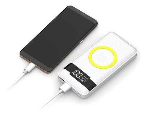 Carregador Portátil Power Bank 10.000mah Indução Sem Fio