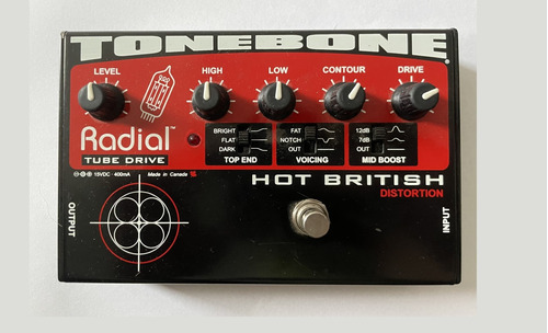 Pedalera Radial Tonebone Hot British