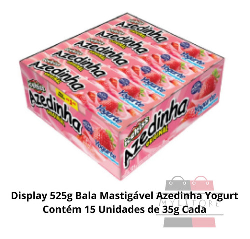 Display Bala Macia E Mastigável Azedinha Yogurt - Original