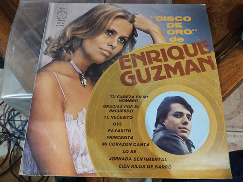 Enrique Guzmán Disco De Oro Vinyl,lp,acetato 