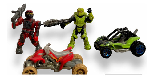 Set De Micro Figuras Halo Mega Construx Spartans Y Covenants