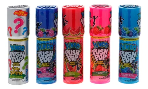 Caramelos Jumbo Push Pop - Sabores Surtidos