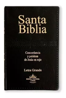 Biblia Reina Valera Letra Grande Concordancia Color Negro