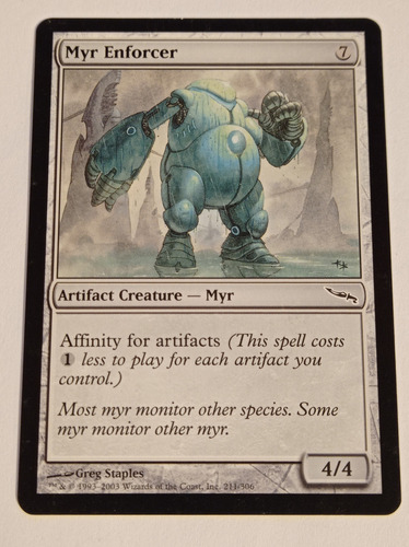 Carta Magic Myr Enforcer [mirrodin] Mtg Artifact Creature