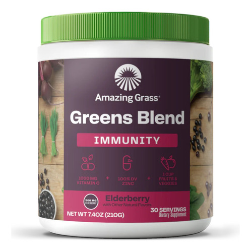 Greens Espirulina +28 Super Alimentos Superfoods  Usa