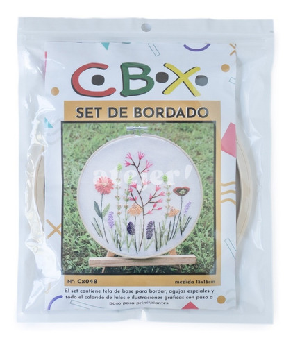 Imagen 3 de 4 de Set De Bordado Completo Marca Cbx Modelo De 15 X 15