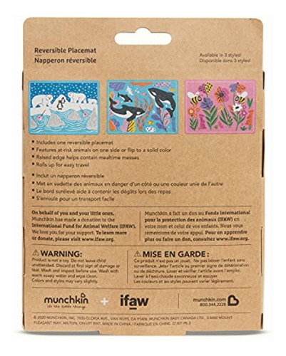 Munchkin Wildlove Mantel Individual Reversible De Silicona