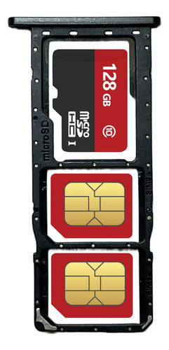 Bandeja Porta Sim Chip Card Compatible Samsung Galaxy A01