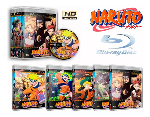 Naruto Classico - Serie Hd Completa Blu-ray Dual Audio.