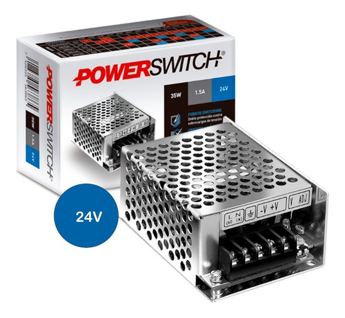 Imagen 1 de 10 de Fuente De Alimentacion Switching 35w 24v 1.5a