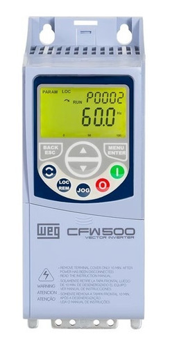 Inversor De Frequência Weg Cfw500 1cv 4,3a 220v Monofásico