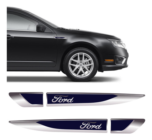 Aplique Lateral Ford Ka Fiesta Edge Focus Emblema Cromado
