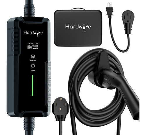 Hardwiire Cargador Ev Nivel 2 1 Certificado Etl 8-32 Amp Sae