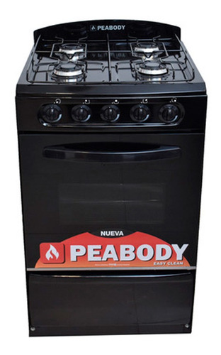 Cocina Peabody Multigas 53 Cm De Negro