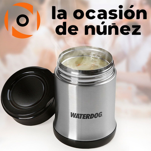 Imagen 4 de 7 de Vianda Lunchera Termica Waterdog Acero Inox 480cm3