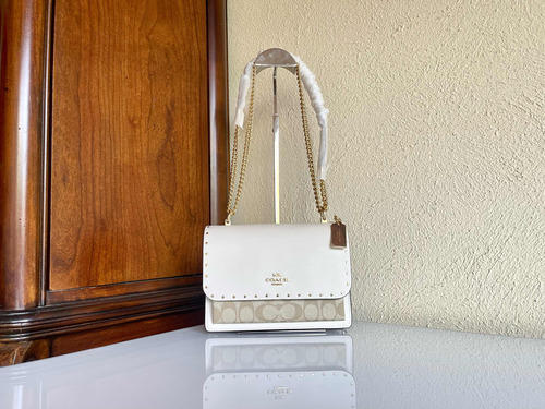 Bolsa Coach Klare Blanca De Estoperoles Original