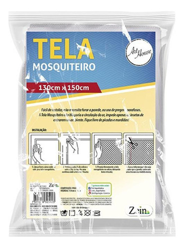 Kit 2 Tela Rede Mosquiteiro Janela Inseto Pernilongo + Fitas