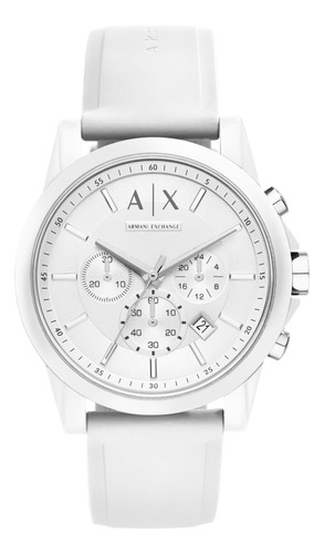 Reloj Armani Exchange A|x1325 Chronograph White Silicone