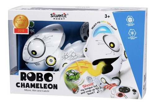 Mascota Robot Camaleon Cambia De Color Luces Gira A Control