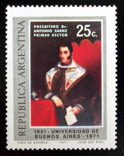 Argentina, Sello Gj 1569 Universidad Bs Aires 71 Mint L4987