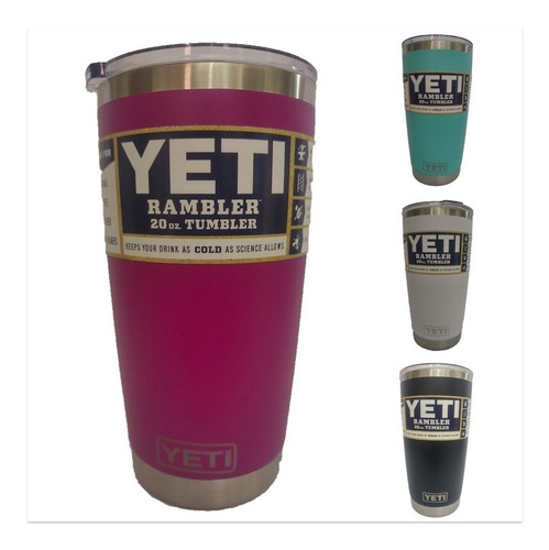 Yeti Rambler Tumbler 20 Oz Termo Duracoat Varios Colores