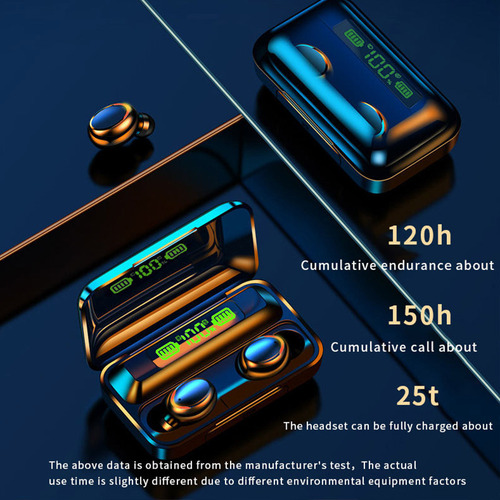 - Audífonos Inalámbricos Deportivos Bluetooth V5.0 Led