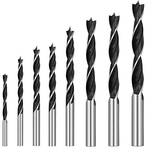 Brocas De Punto Brad, 8 Piezas, 3-10mm, Brocas De Mader...