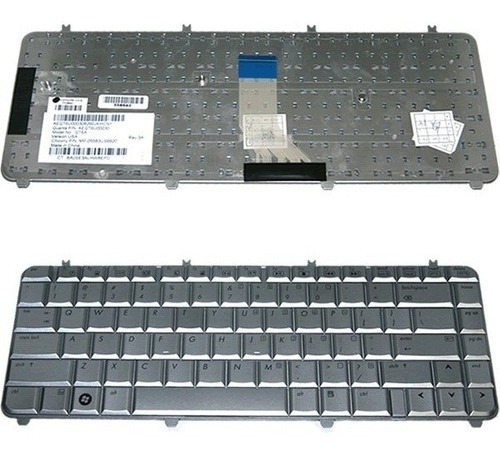 Teclado Hp 9j.n8682.j01, Para Dv5-1000, Silver En Español