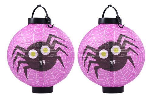 Farol Led De Halloween Con Forma De Calabaza, 2 Unidades