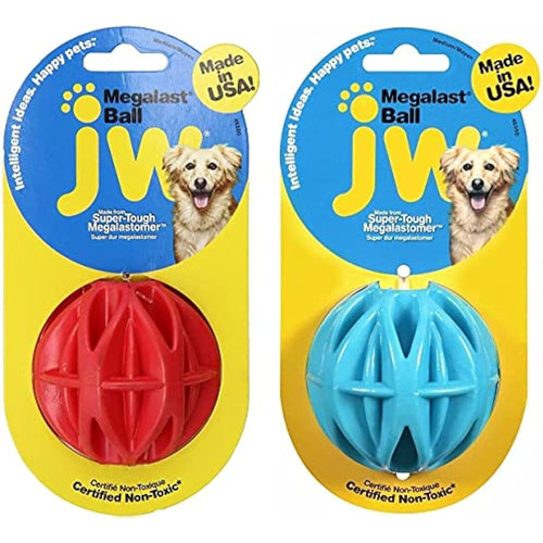 Juguete Para Perros Jw Pet Medium Megalast Ball, Paquete De 