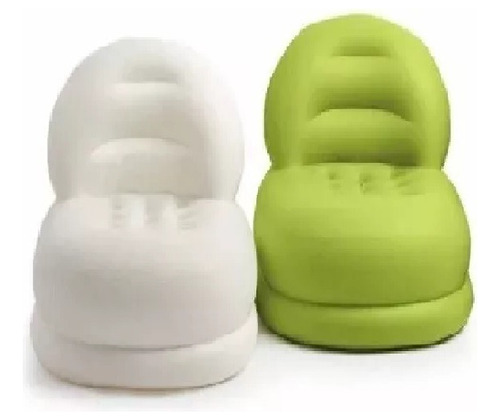 Sillón Inflable Pequeños Rosado Verde Blanco 84x99x76cm