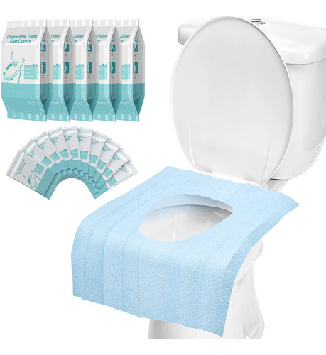 Paquete De 50 Fundas Desechables Para Asiento De Inodoro, Im