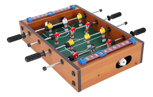 Juego De Mesa Futbolito Portátil Para Niños Y Adultos Mesa De Futbolito Caqui