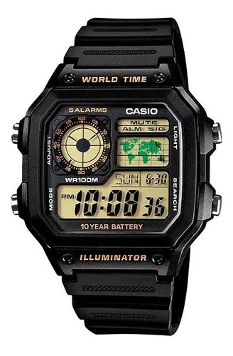 Reloj Casio Collection Ae-1200 En Resina Original Garantía