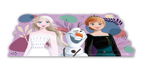 Mantel Individual Infantil Frozen Lenticular Elsa Anna Olaf