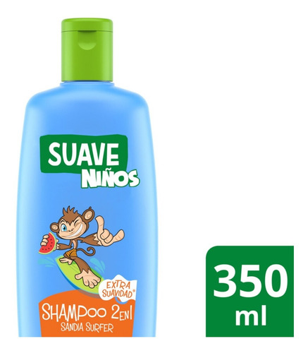 Shampoo Suave Niños (2 En 1 Sandia Surfer) 350 Ml