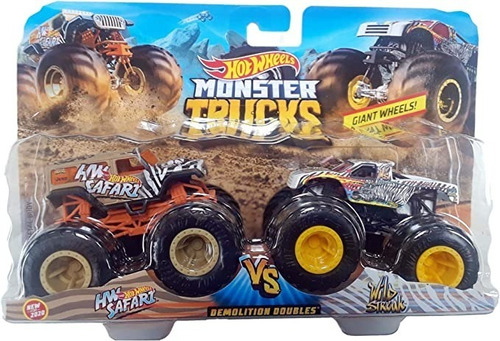 Hot Wheels Monster Trucks Set 2 Carros 