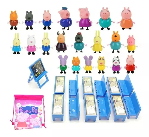 Peppa Pig Paquete de Figuras de acción de la Familia de : :  Juguetes y Juegos