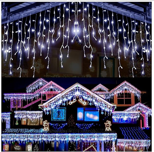 640 Led Icicle Fairy Lights For Outdoor And Indoor Holiday D