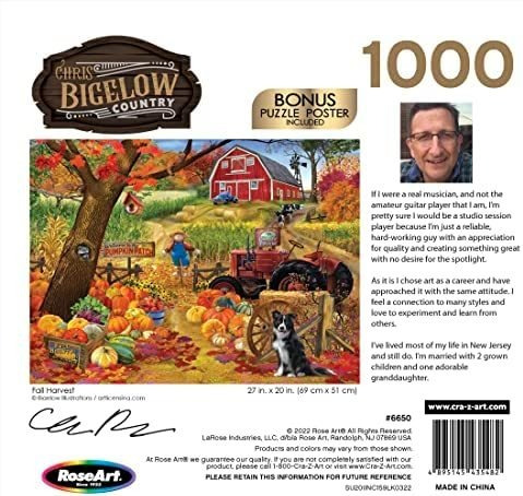 Rompecabezas Chris De Lafayette Puzzle Factory De 1000 Pieza