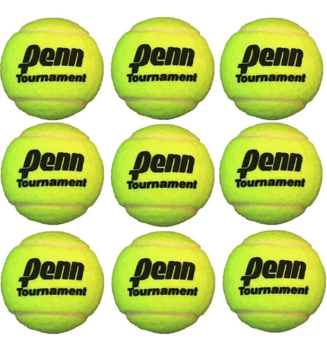 100 Pelotas Penn Tournament Suelta Granel Tenis Torneo Juego