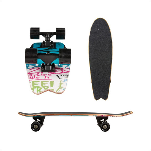 Longboard Skate Rofft De Madera De Arce 7 Capas 