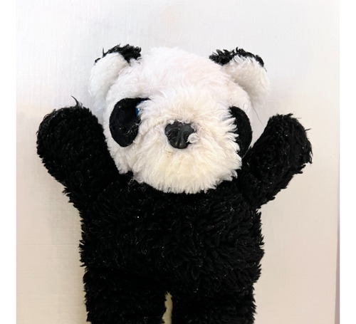 Oso De Peluche Panda Chico Blanco Y Negro 23cmx18cmx9cm