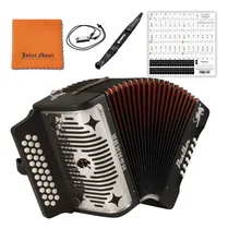 Comprar Acordeón Diatónico Hohner Panther G\u002Fc\u002Ff Con Accesorios
