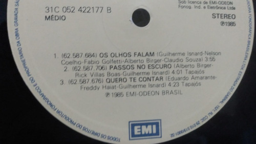 Lp Zero - Agora Eu Sei - Disco De Vinil (Usado)