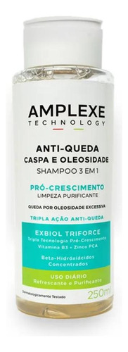 2u Shampoo Amplexe 3 Em 1 Antiqueda, Cas E Ole De 250ml Cada