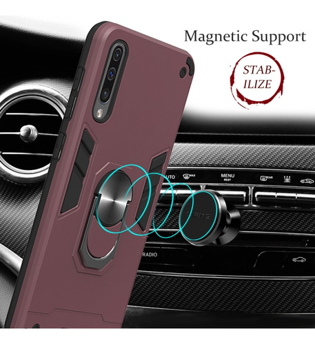 Funda Para Galaxy A50 A50s Y A30s Armor De Uso Rudo Anillo