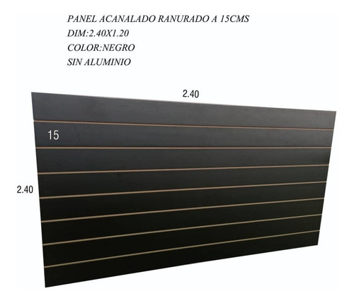 Panel Acanalado En Mdf Sin Aluminio Para Local Comercial