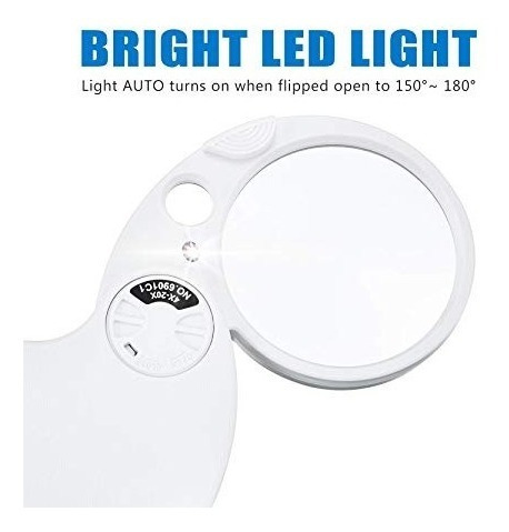 Imagen 4 de 4 de Lupa Aumento 20x - 12mm 4x 60mm Geologo Alta Visibilidad